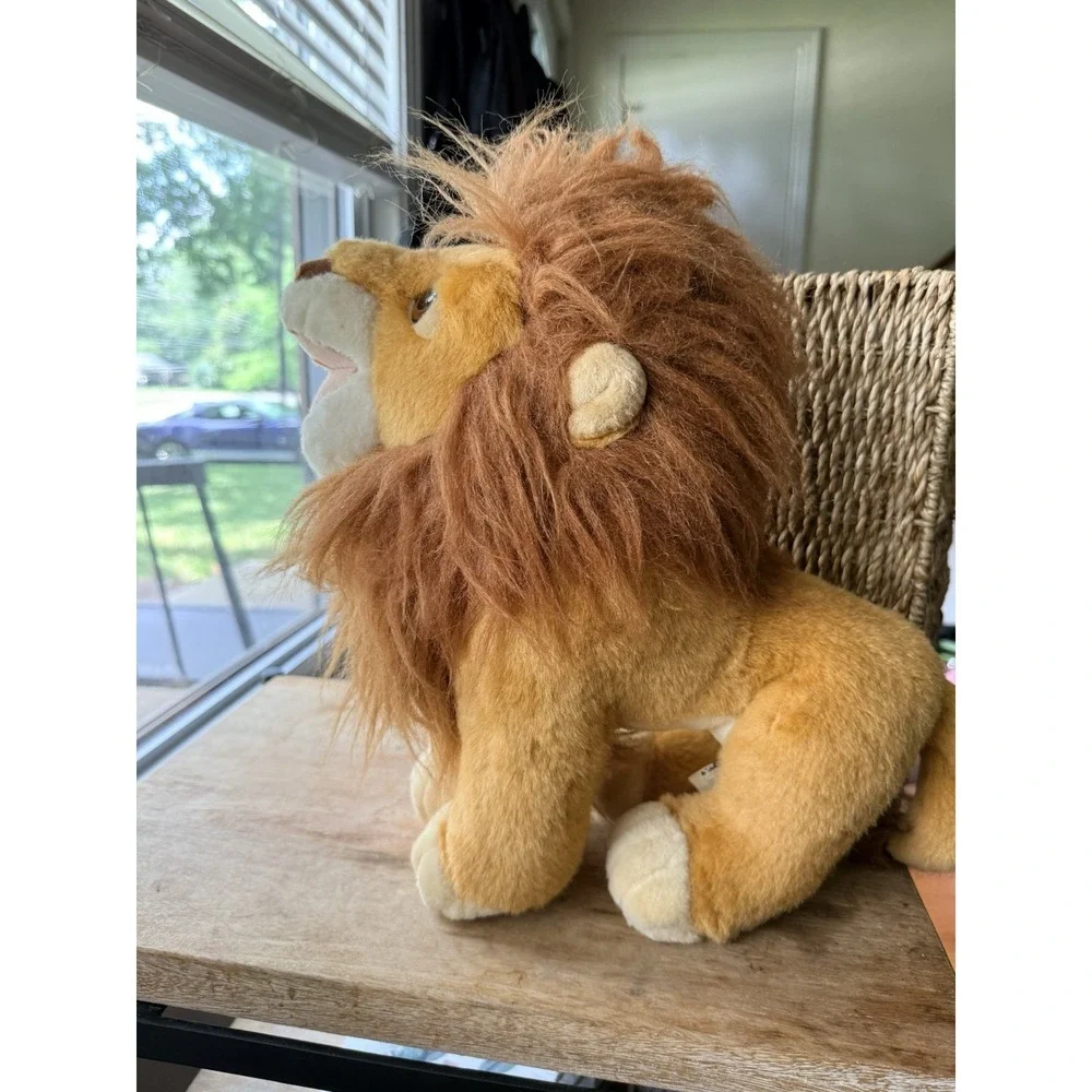 1993 Mattel Authentic Disney Lion King Adult SIMBA Medium Plush Stuffed Toy Lion